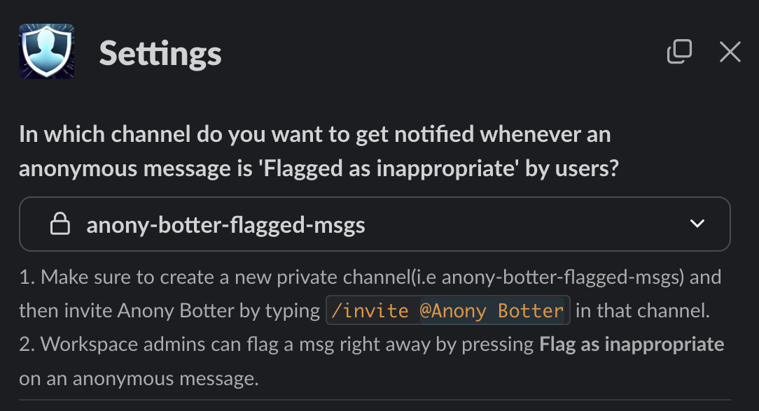 Screenshot for How is a message handled when flagged as inappropriate?