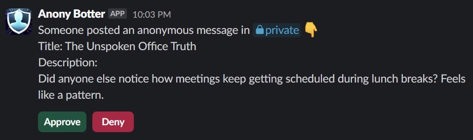 Additional screenshot for How to require approval before messages are sent out in channels?
